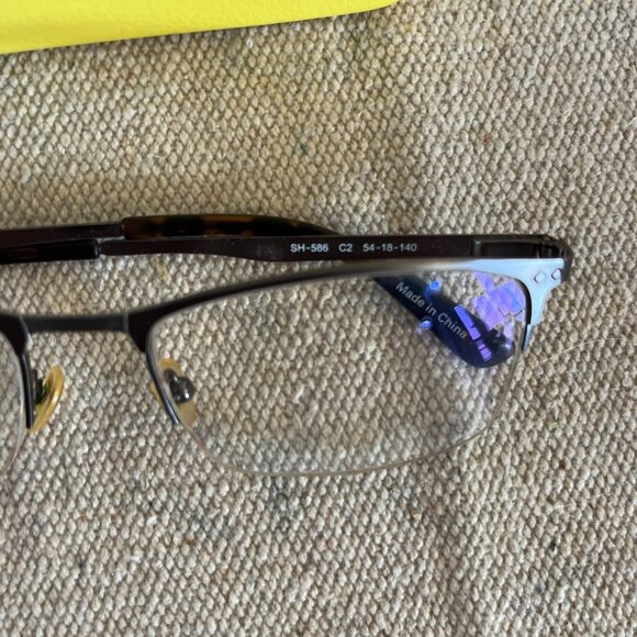 Trina Turk Scott Harris men’s SH-586 Antique Pewter Glasses - Picture 5 of 14